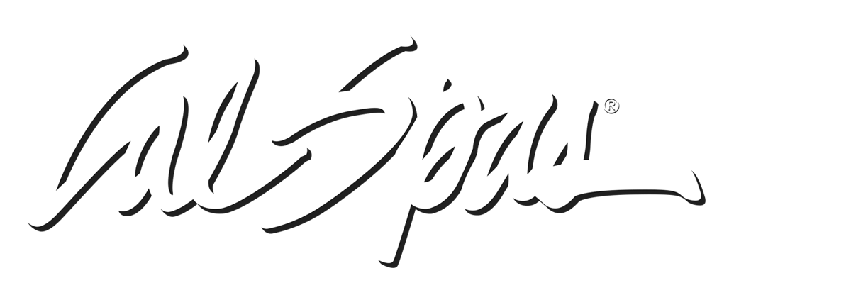 Calspas White logo hot tubs spas for sale St Louis Park